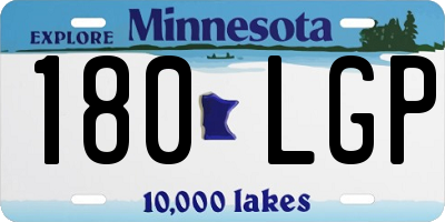 MN license plate 180LGP