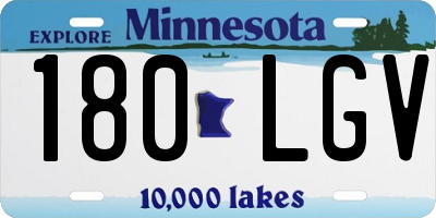 MN license plate 180LGV