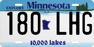 MN license plate 180LHG