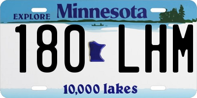 MN license plate 180LHM