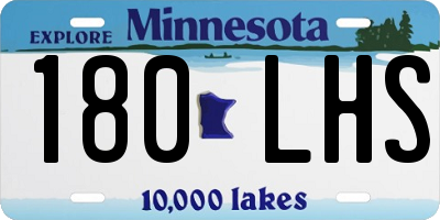 MN license plate 180LHS