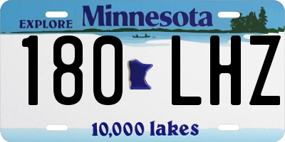 MN license plate 180LHZ