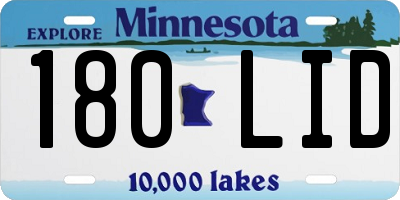 MN license plate 180LID
