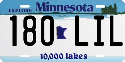MN license plate 180LIL