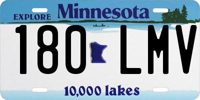 MN license plate 180LMV