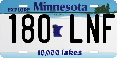 MN license plate 180LNF