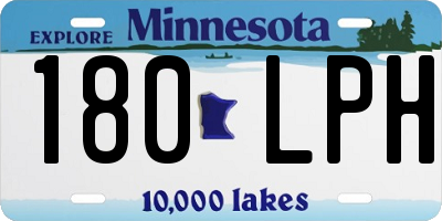 MN license plate 180LPH