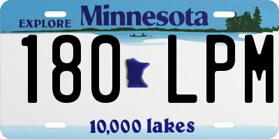 MN license plate 180LPM