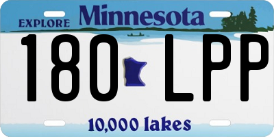 MN license plate 180LPP