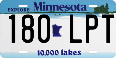 MN license plate 180LPT