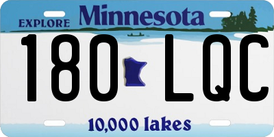 MN license plate 180LQC