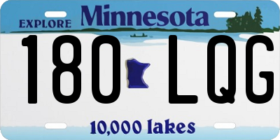 MN license plate 180LQG