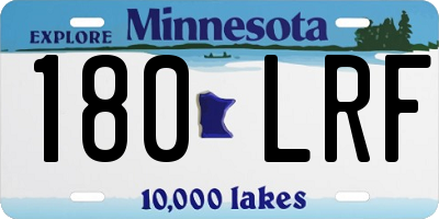 MN license plate 180LRF
