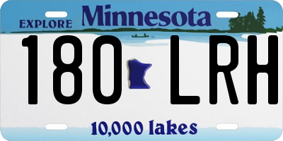 MN license plate 180LRH