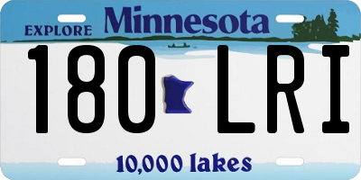 MN license plate 180LRI