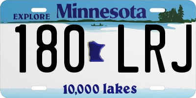 MN license plate 180LRJ