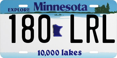 MN license plate 180LRL