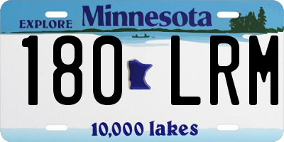 MN license plate 180LRM