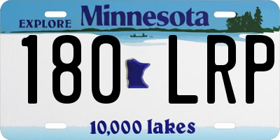 MN license plate 180LRP