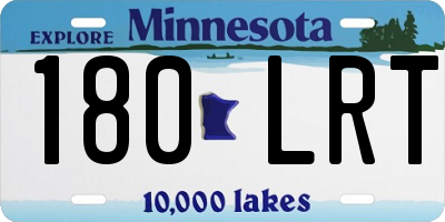 MN license plate 180LRT