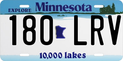 MN license plate 180LRV