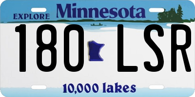 MN license plate 180LSR