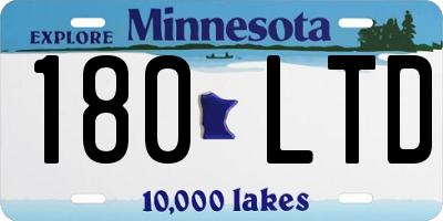 MN license plate 180LTD