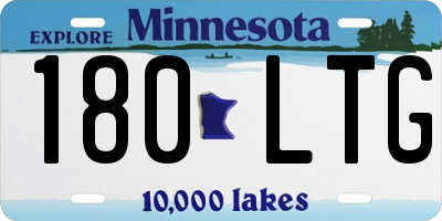 MN license plate 180LTG