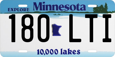 MN license plate 180LTI