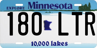 MN license plate 180LTR