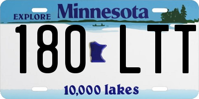 MN license plate 180LTT