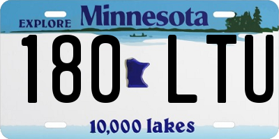 MN license plate 180LTU