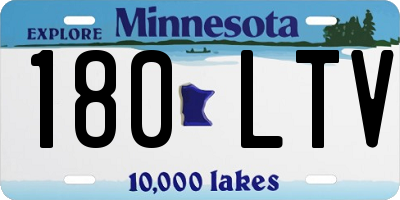MN license plate 180LTV