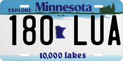 MN license plate 180LUA