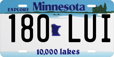 MN license plate 180LUI