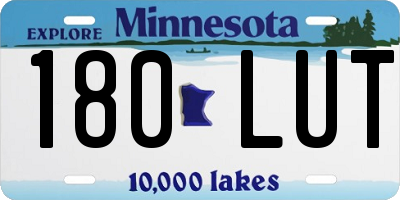 MN license plate 180LUT