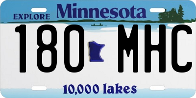 MN license plate 180MHC