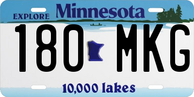 MN license plate 180MKG