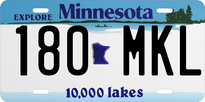 MN license plate 180MKL