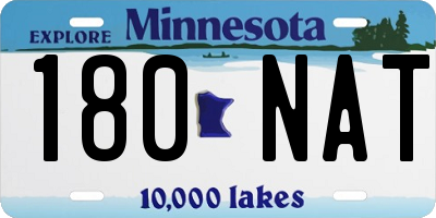 MN license plate 180NAT