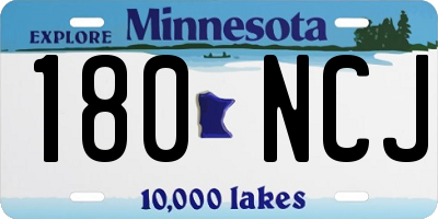 MN license plate 180NCJ