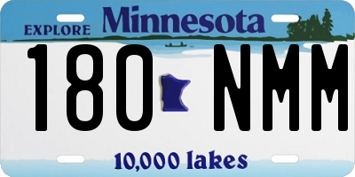 MN license plate 180NMM