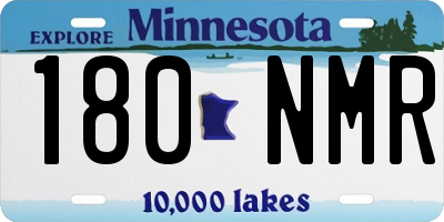 MN license plate 180NMR
