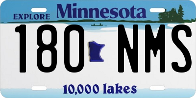 MN license plate 180NMS