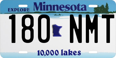 MN license plate 180NMT