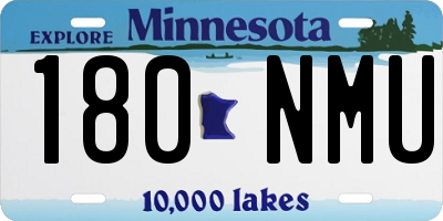 MN license plate 180NMU