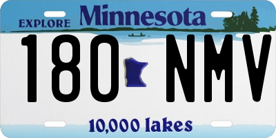 MN license plate 180NMV