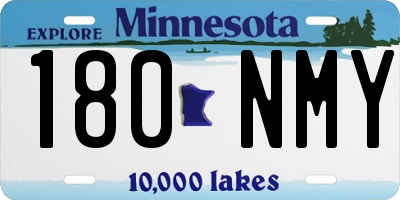 MN license plate 180NMY