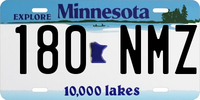 MN license plate 180NMZ