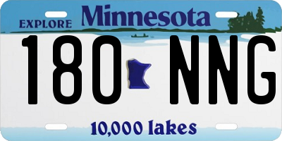 MN license plate 180NNG
